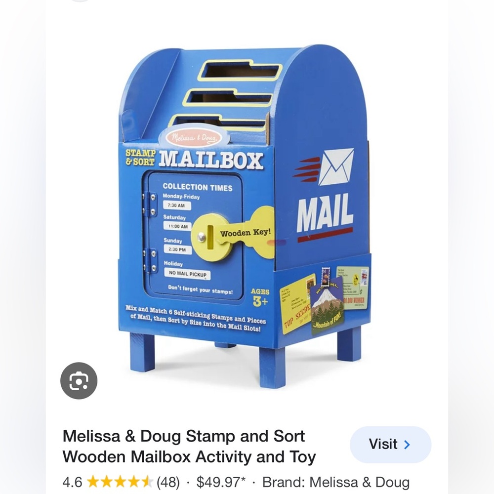 Melissa & Doug Mailbox -Montessori